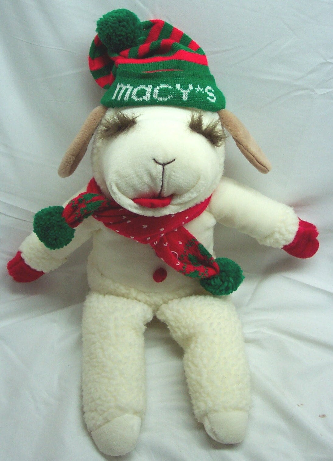 Vintage 1993 MACYS Christmas Holiday Shari Lewis LAMB CHOP W/ Hat