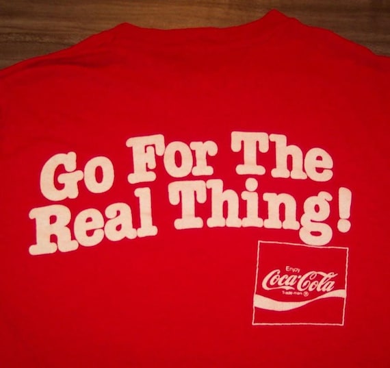 Vintage 1980's COCA-COLA Go For The Real Thing T-… - image 5