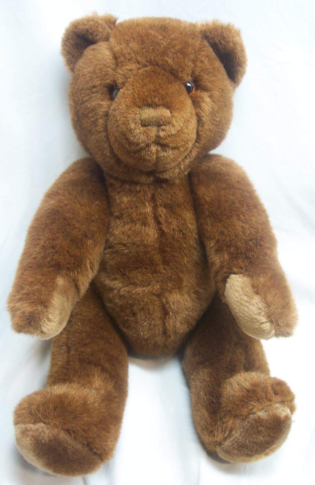 Vintage 1985 APPLAUSE Brown Teddy Bear 19" Plush Stuffed Animal Toy ...