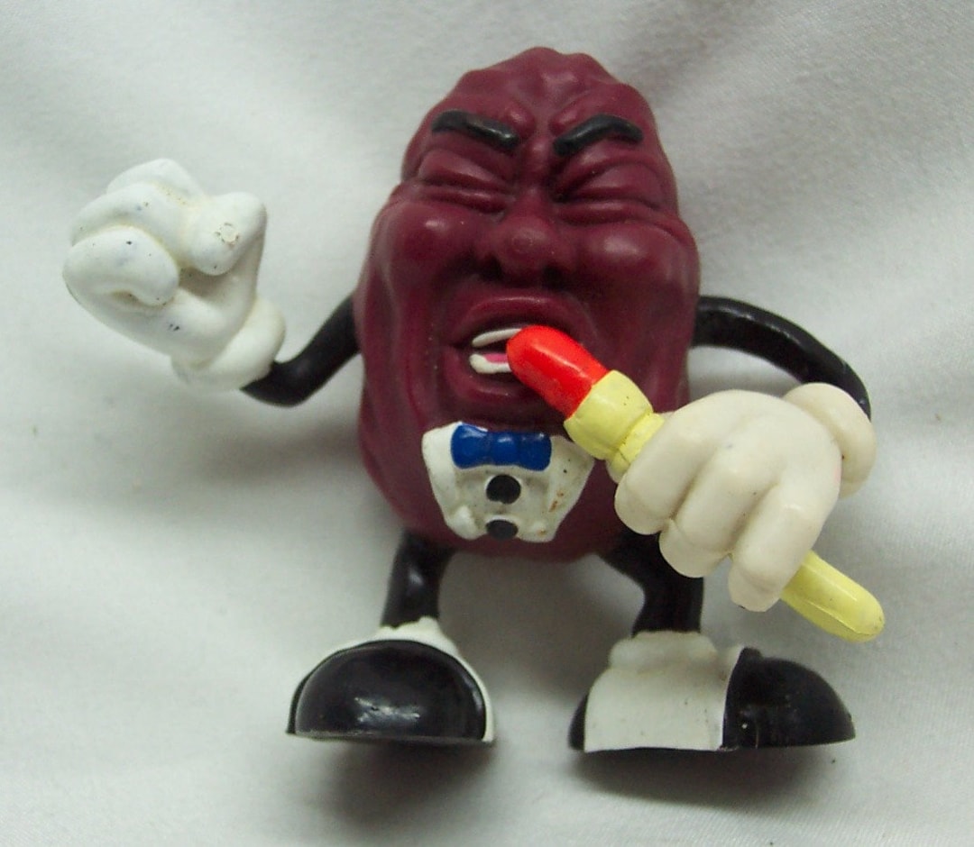 Vintage Applause 1987 CALIFORNIA RAISINS Band Singer 2 3/4 PVC Toy