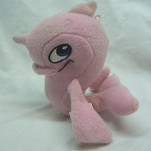 Vintage Neopets Pink FLOTSAM  Neopet 4&quot; Plush Stuffed Animal Toy McDonald&#39;s