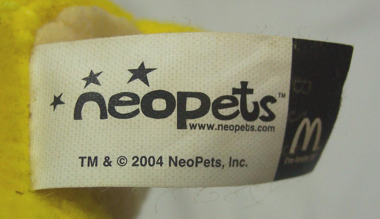 Vintage 2004 Neopets YELLOW YURBLE Neopet 4