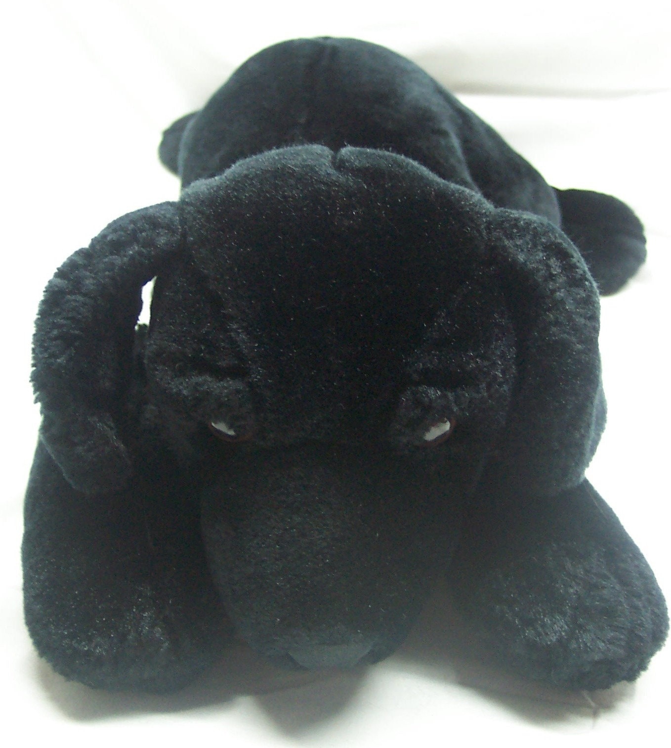 Big Vintage Kids Preferred Soft BLACK LAB Puppy Dog 18 