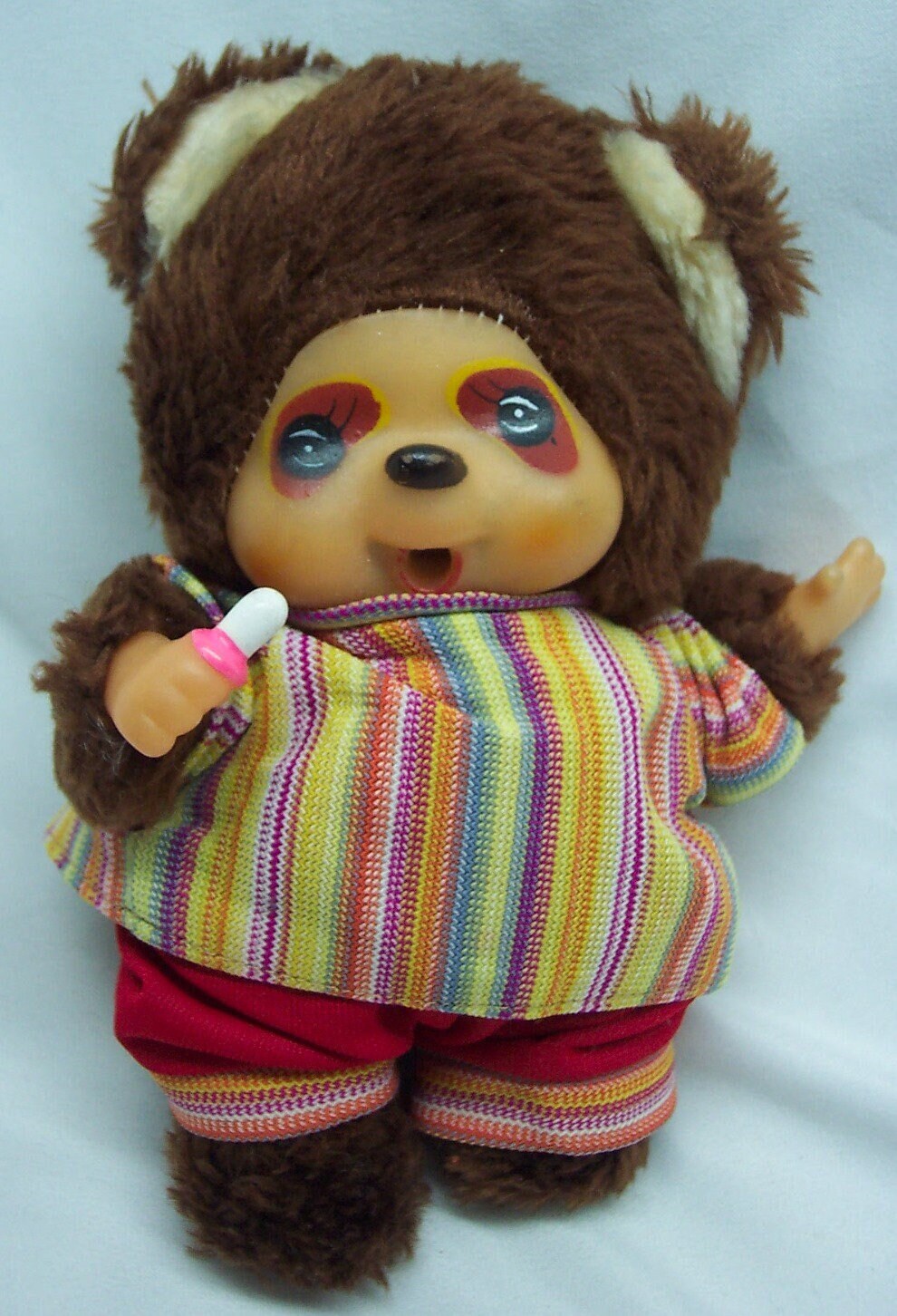 Vintage Fun World Monchichi Monkey Doll in Shirt 6