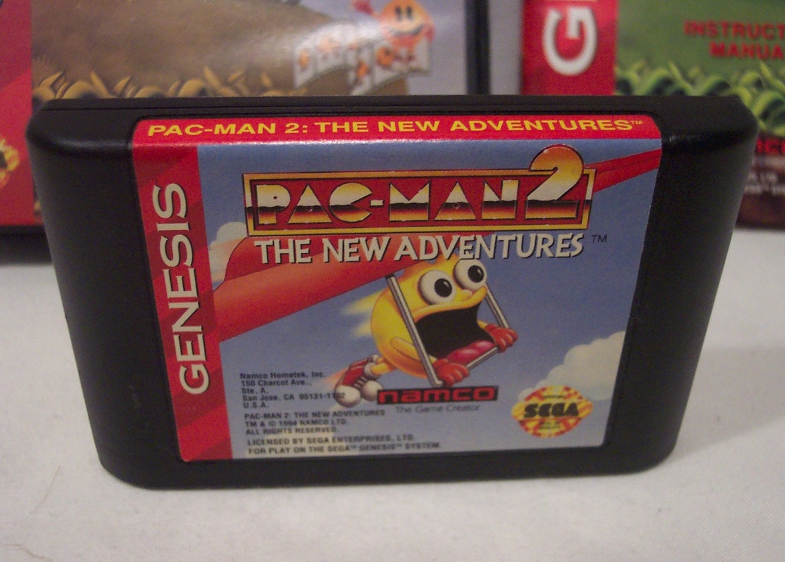 Freaky Pacman Vintage PAC-MAN 2 the New Adventures Sega Genesis Video Game | Etsy
