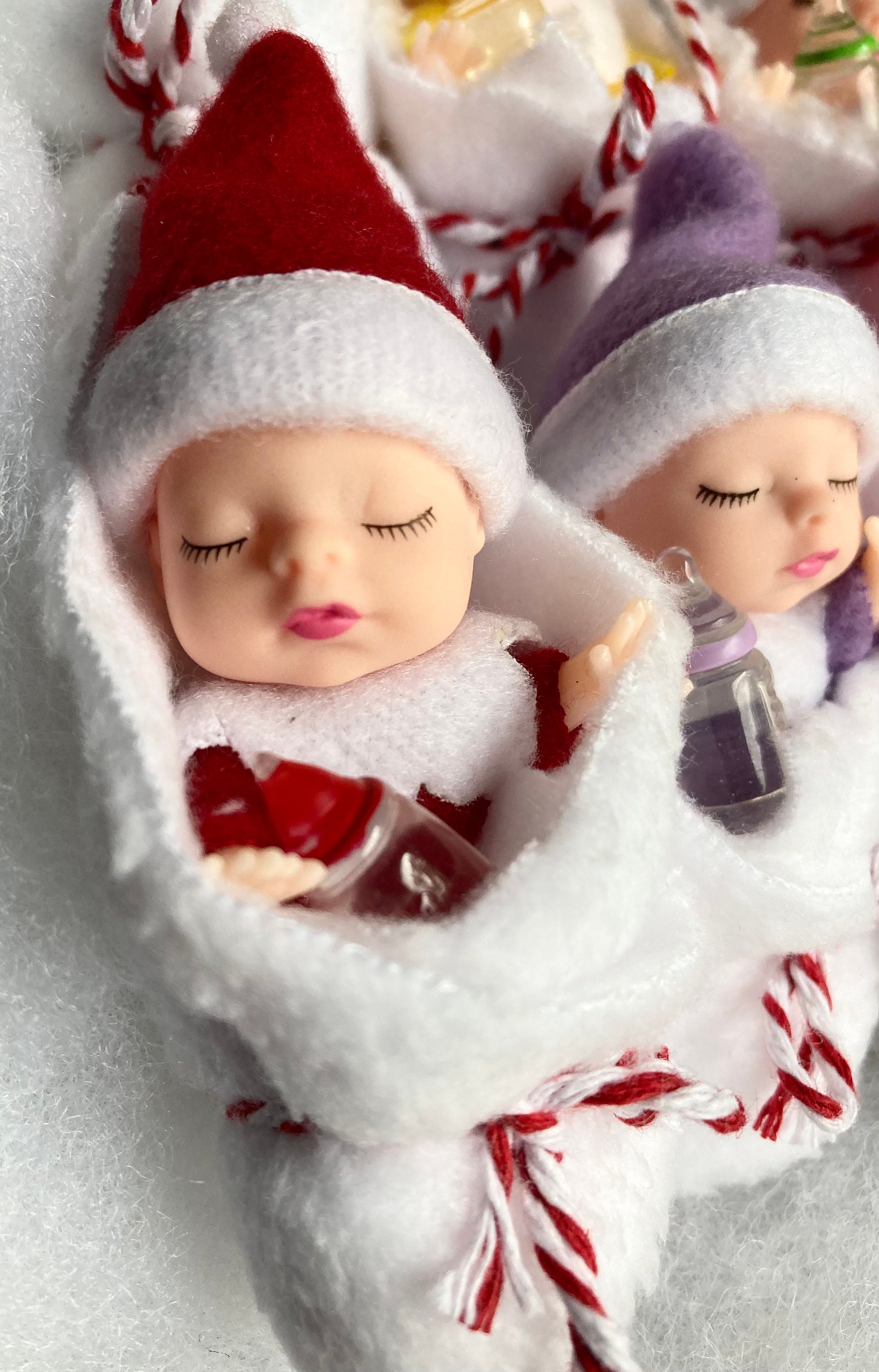 Sleeping Newborn Elf Baby Doll Set, Elf Prop, Elf Accessory, Shelf ...