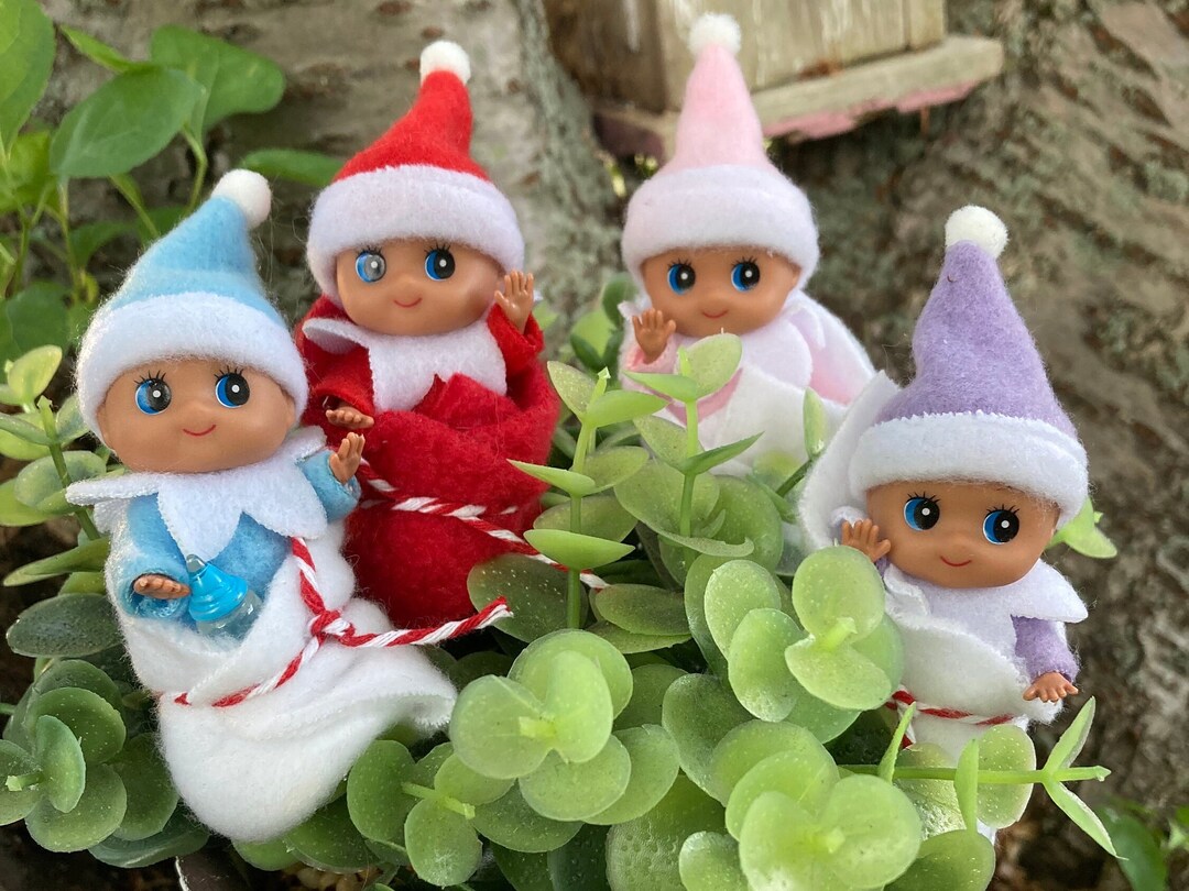 Light Brown Dark Skin Christmas Elf Baby Set Elf Prop Elf Etsy