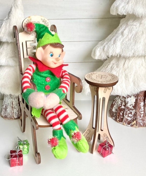Poupée de Noël accessoires décorations table à manger elfe de Noël homme fo