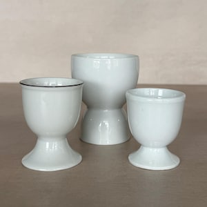 Vintage Porcelain Egg Cups - Set of Three (3)