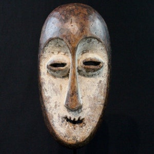 African Art Tribal Arts Primitives African Mask Maske Africana Africa Africa - Old Highly Symbolic Lega Mask - Ex Congo - 24.5 Cms