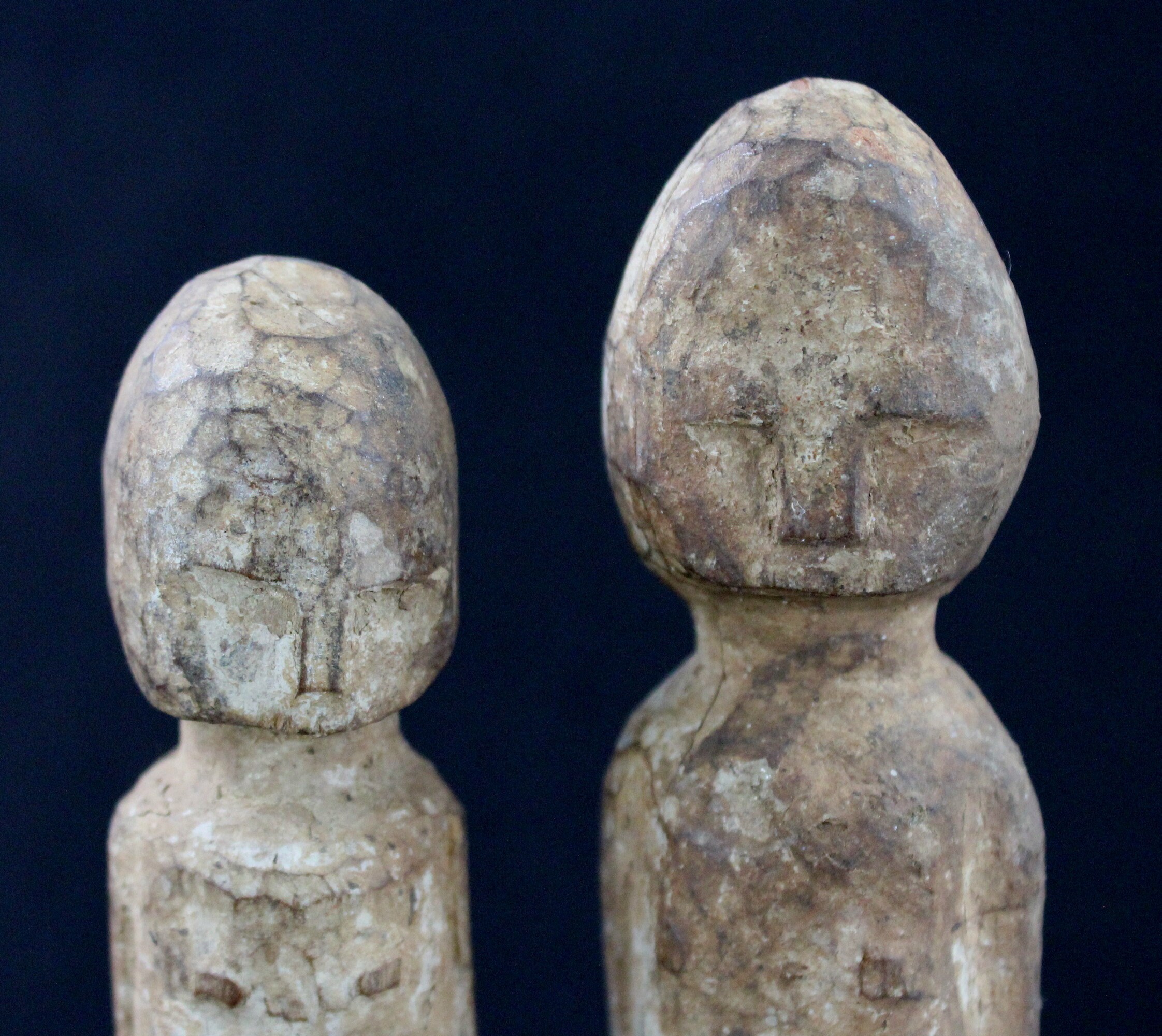 Art Africain Afrikanische Kunst Arte Africano African - Art Ancien Couple de Fétiche Bo Usu Baoulé B