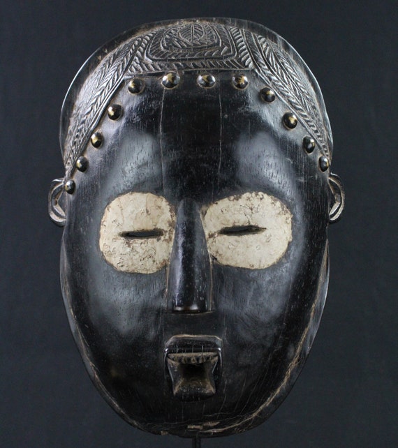 African Art Primitive Arts - Bété Funeral Mask - … - image 1