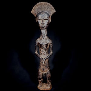 African Art Tribal Arts Africa - Fetish Asia Usu Ethnicity Baoulé Baule - African Collectible Item - African Art - 48 Cms