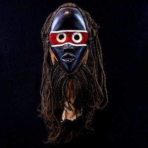 African Art Tribal Ethnographic Deco Ethno African Mask Maske Mascara Africano Afrikanishe Kunst - Dan Tanglalé Singer Mask 60 Cms