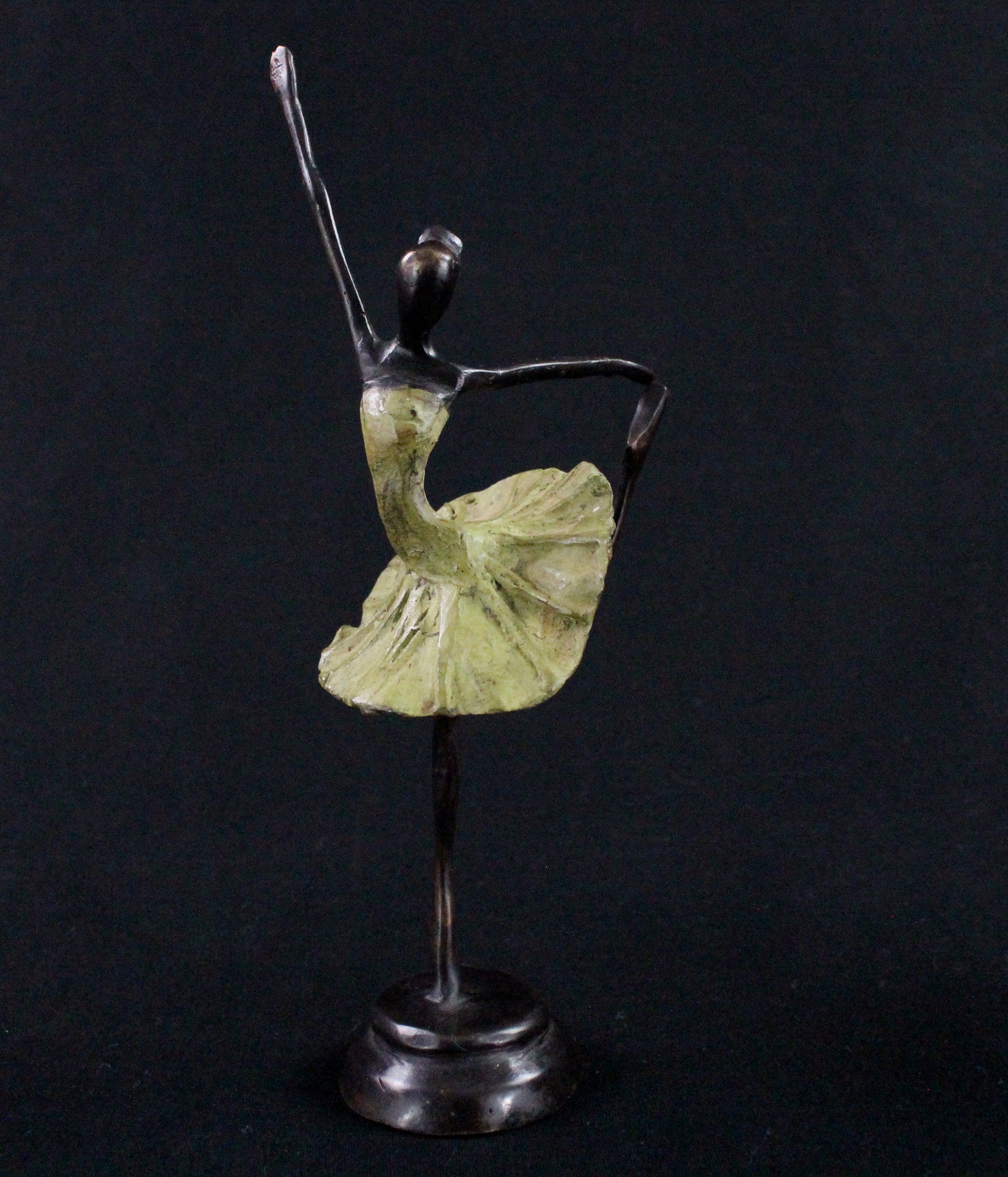Art Africain African Contemporary - Statue Contemporaine en Bronze Danseuse Etoile Burkina Faso Cire