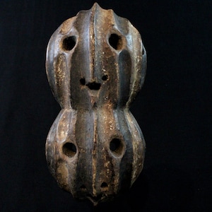 African Art Tribal Arts Premiers African Mask Maske Mascara Africana Africa Afrique - Double Face Kela Mask - Ex DRC Congo - 23 Cms +++