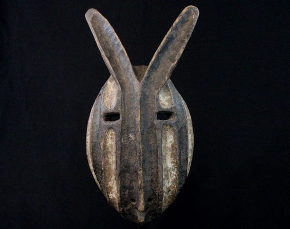 African Art Tribal First Arts African Mask Maske Mascara Africano Africana Africa Africa - Superb Kela Mask - Ex DRC - 34 Cms ++++++
