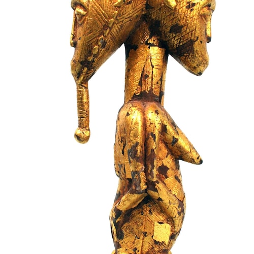 アフリカの部族芸術 - セヌフォサイチョウ鳥の木製像 - アフリカの鳥