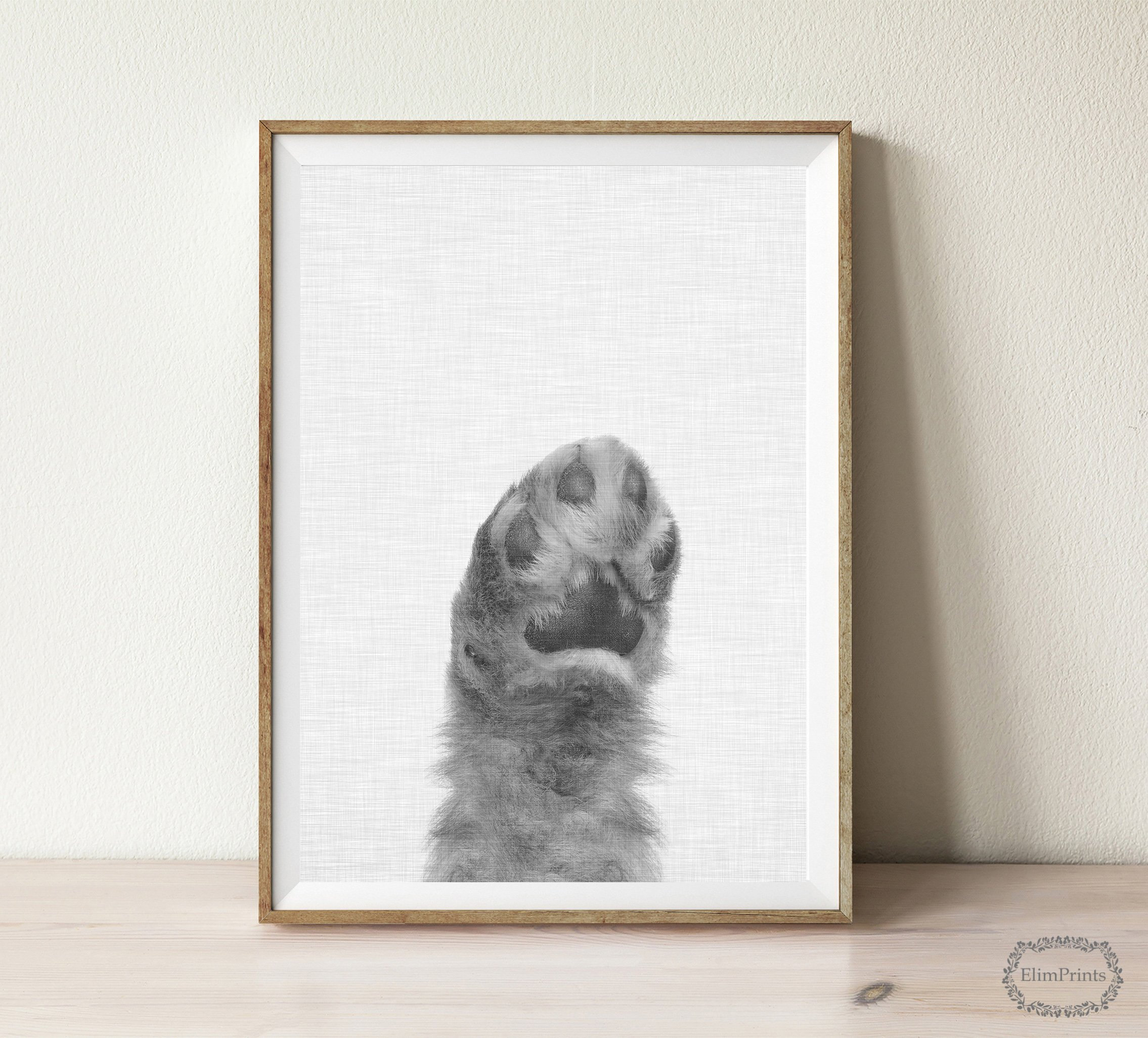 Dog Prints, Dog Wall Art, Black and White Animal Poster, Printable Wall