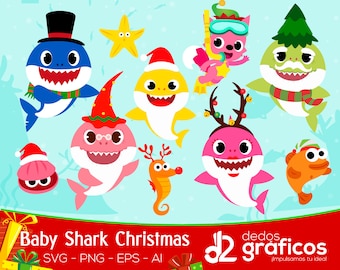 Baby shark svg | Etsy