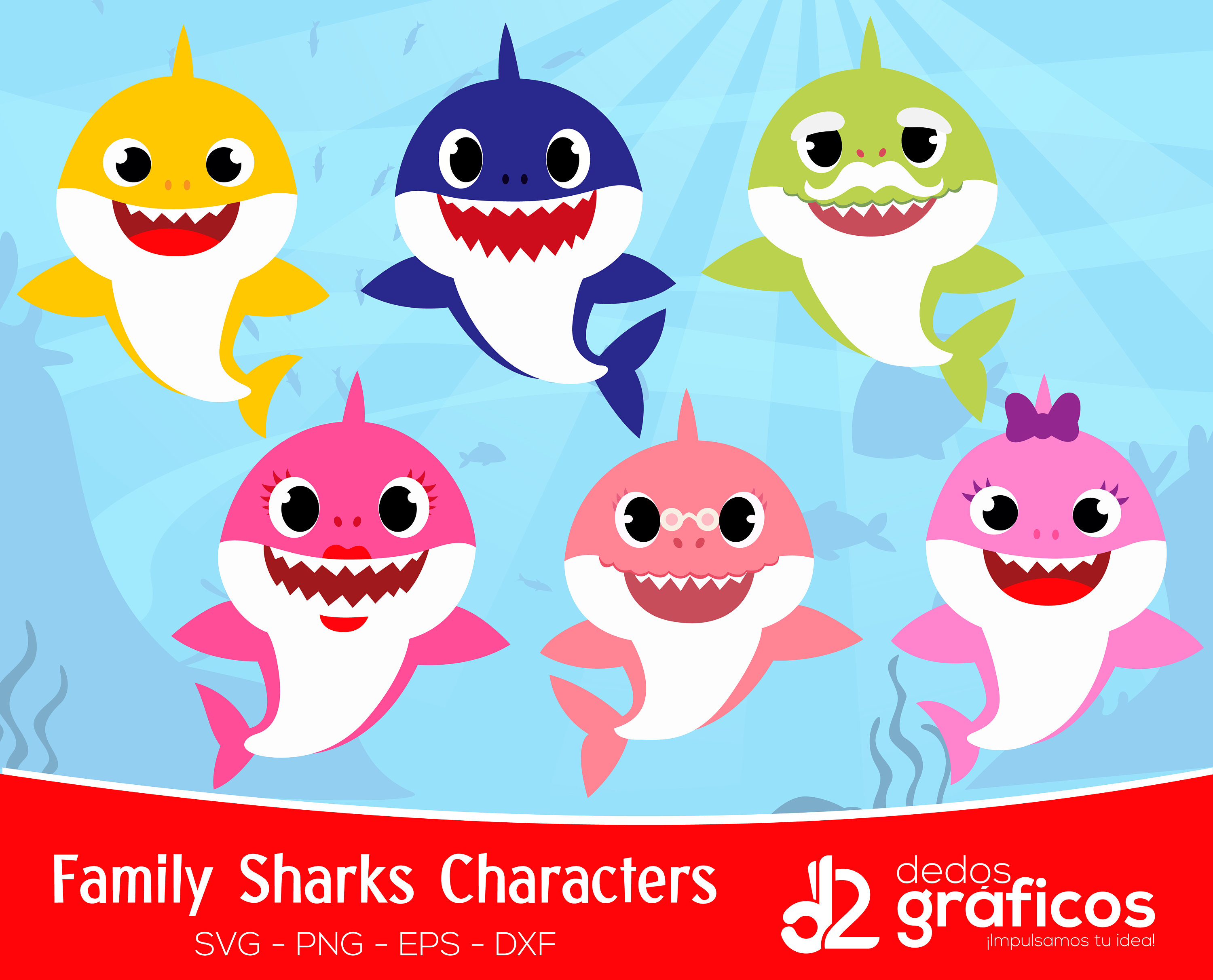 Free Free Family Shark Svg 385 SVG PNG EPS DXF File