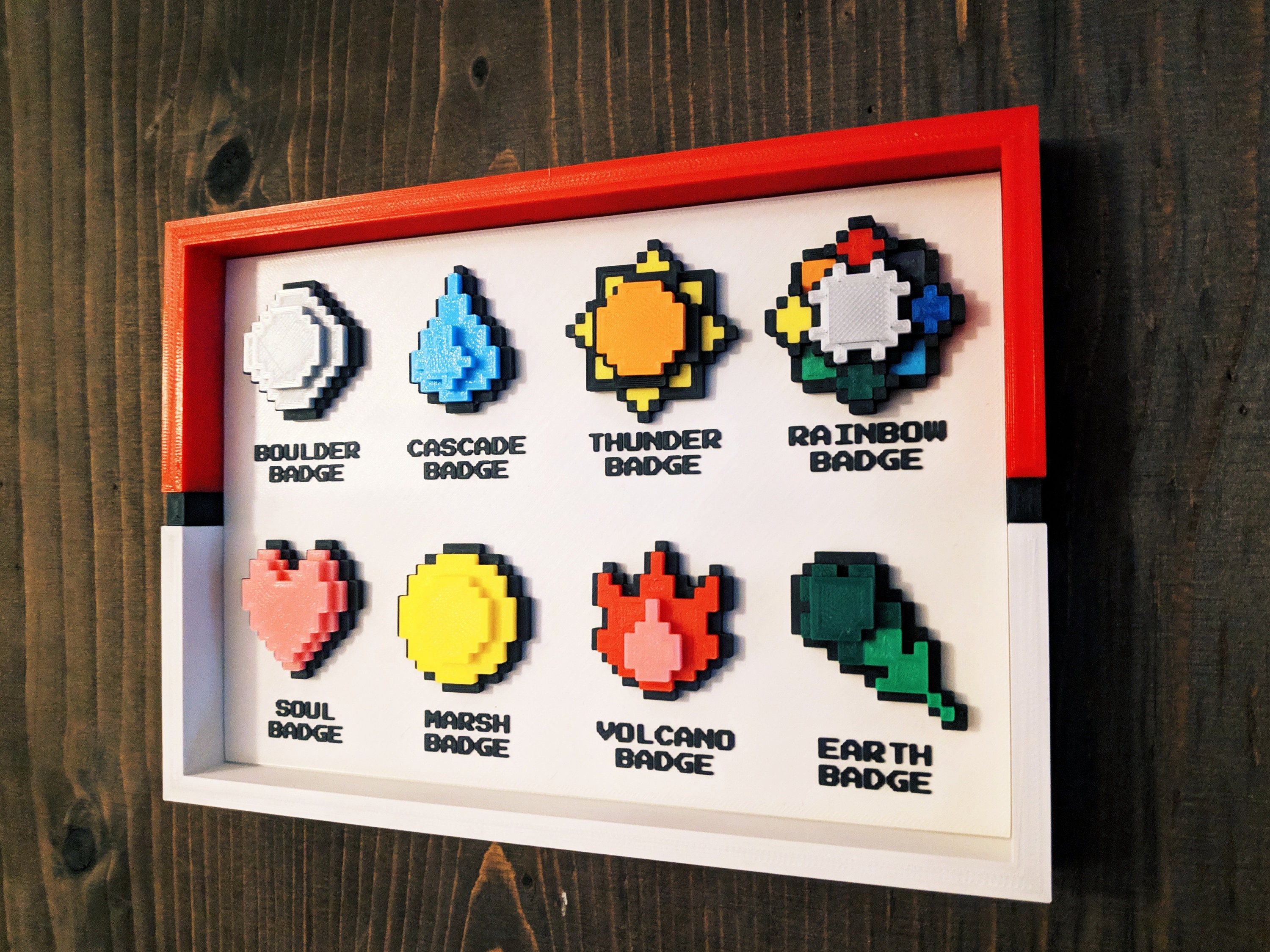 Pokemon Gen 1 Kanto Indigo League Gym Badges Pin Set – Collector's