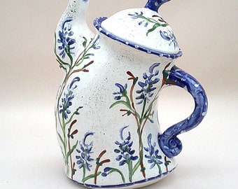 Sassy Bluebonnet Teapot