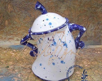 Retro Classic Blue Sassy Canister