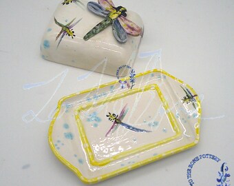 Dragonfly Butter Dish