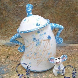 Retro Aqua and Teal Sassy Canister