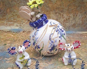 Bluebonnet Ball Vase