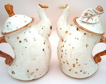 Retro Earthtone Sassy Teapot