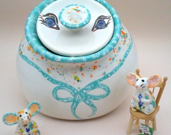 Mrs Potts Sassy Cookie Jar with Mouse