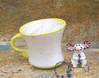 Retro Foggy Day Sassy Teacup