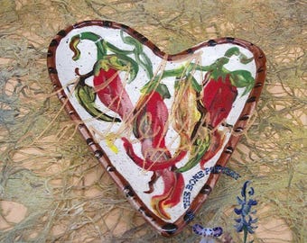 Chili Pepper Heart Dish