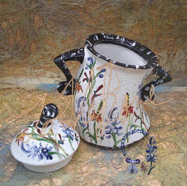 ToTheBonePottery Wildflower Canister - Thumbnail 2