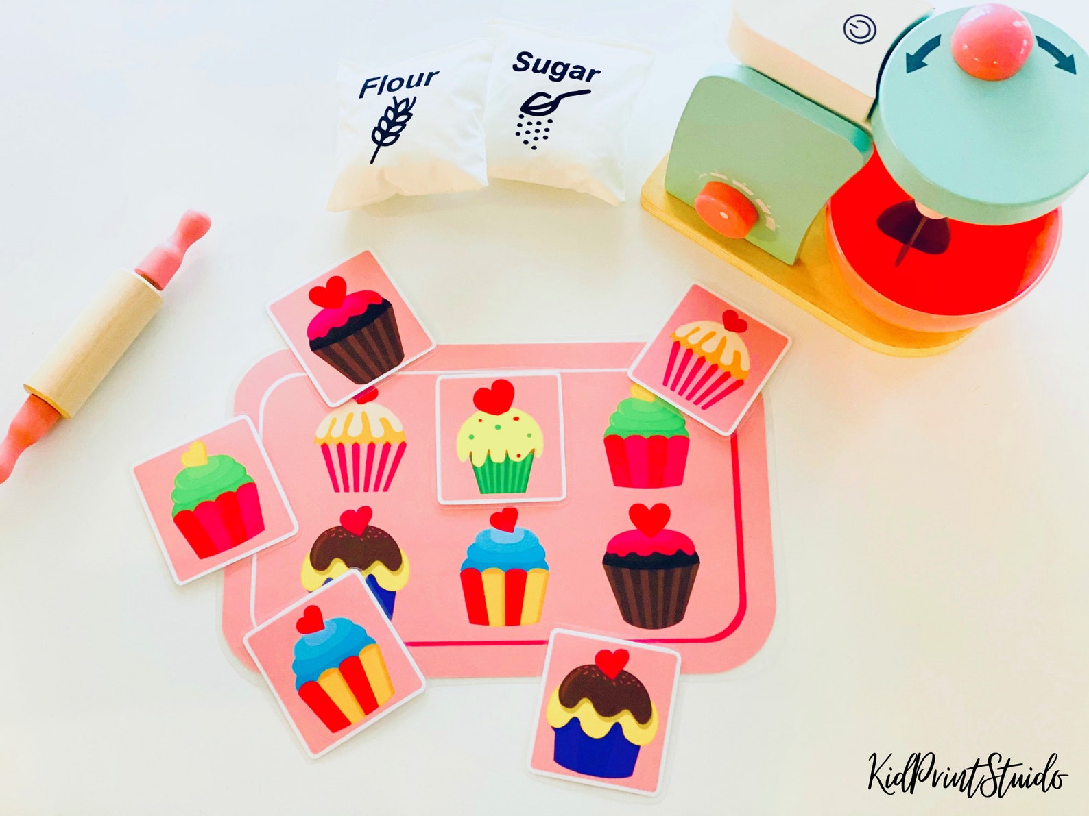 3 Bakery Matching Games/Daycare/School/Memory/Matching/Table Etsy