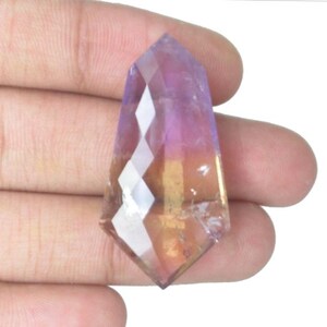 AAA Quality Gems Natural Ametrine Gemstone Fancy Shape Faceted Cut Gemstone Bicolour Gemstone Loose Gemstone Necklace Gemstones.