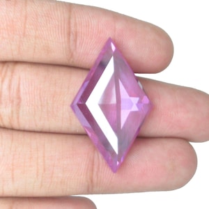 Necklace Gems AAA Quality Gems Purple Zircon Gemstones Rhombus Shape Faceted Cut Gemstone Purple Color Gemstones Loose Gemstone.