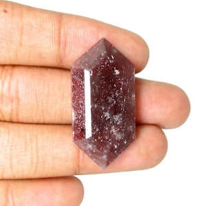 Sieraden maken Natuurlijke robijn edelsteen zeshoekige vorm gefacetteerd geslepen roze kleur losse ketting edelstenen.