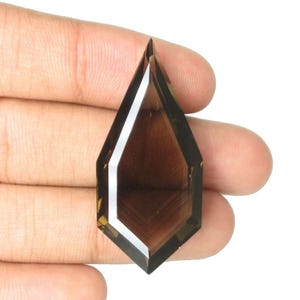 Natural Smokey Quartz Gemstones Fancy Shape Faceted Cut Black Color Gemstones Loose Gemstones Necklace Gemstones Excellent! Quality Gems.