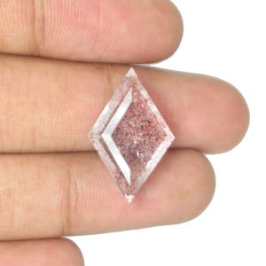 Top Grade Quality Gems Natural Super Seven Quartz Gemstones Rhombus Shape Faceted Gems Red & Clear Colour Gemstone Loose Gemstones.
