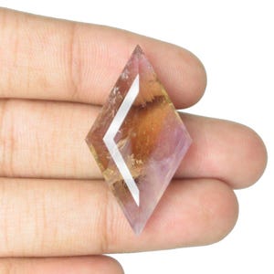 AAA Quality Gems Natural Ametrine Gemstone Rhombus Shape Faceted Cut Gemstone Bicolour Gemstone Loose Gemstone Necklace Gemstones.