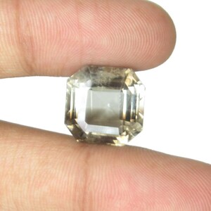 Natural Smoky Quartz Gemstones Emerald Cut Shape Faceted Cut Bicolour Loose Gemstone Ring Gemstone Wonderful Quality Gems.