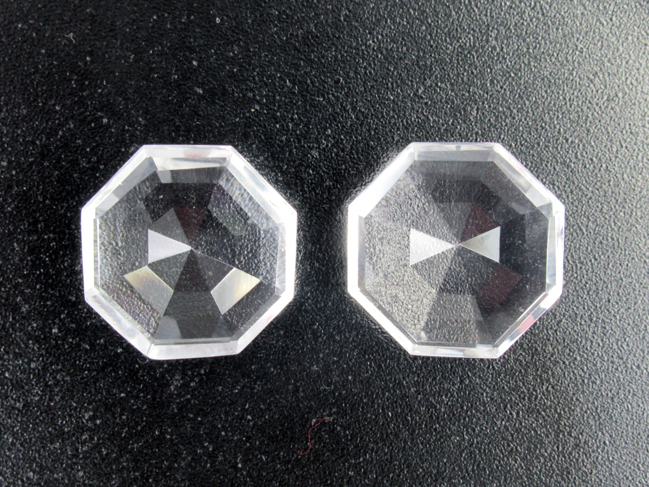 Octagon Shape Cabochon Faceted Pair Gemstone Natural Crystal Etsy
