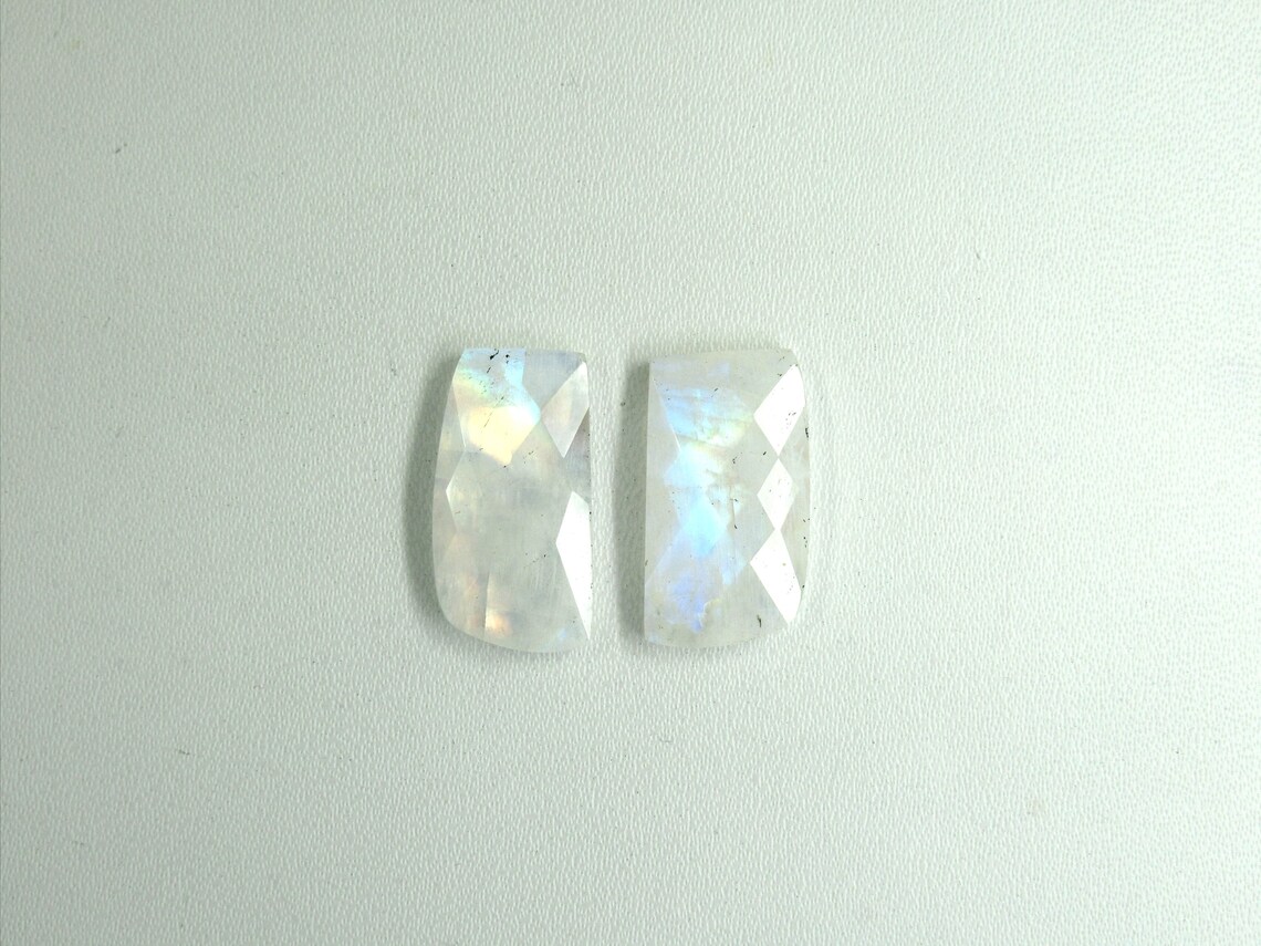 Natural Moonstone Gemstone Red Fire Rainbow Moonstone Gemstone Etsy