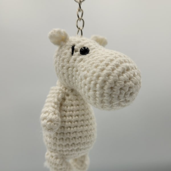 Handmade Moomin crochet for keychains, Amigurumi mini Moomin, crochet Classic stuffed Mumin figurine, soft mini toy, bag pendant