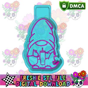 Boujee Gnome Mold Maker STL File for Freshies and Candles