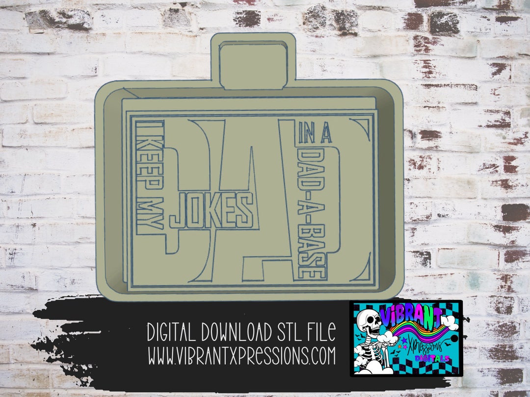 Jokes File Dad Jokes Mold Maker STL File for Freshies and Candles - Etsy