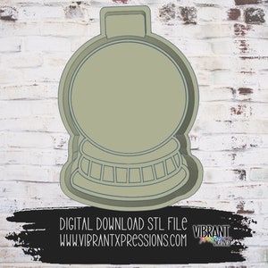 Snowglobe with Cardstock PNG/SVG Mold Housing Mold Maker STL File for Freshies, Aroma Beads, Freshie Mold, Candle/Wax Mold, Aroma Bead Mold